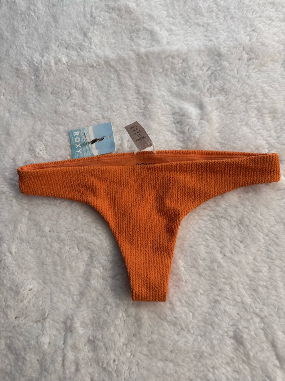 Roxy Girls' Orange Ribbed Bikini Bottom